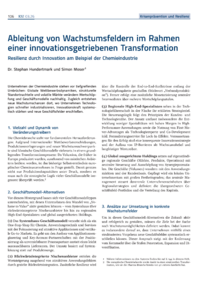 Dokument Ableitung von Wachstumsfeldern im Rahmen einer innovationsgetriebenen Transformation