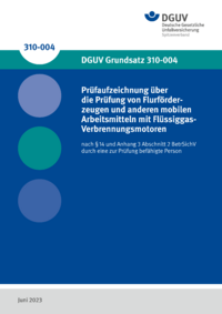 Dokument Pr&uuml;faufzeichnung &uuml;ber die Pr&uuml;fung von Flurf&ouml;rderzeugen und anderen mobilen Arbeitsmitteln mit Fl&uuml;ssi