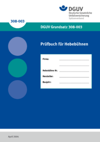 Dokument Pr&uuml;fbuch f&uuml;r Hebeb&uuml;hnen