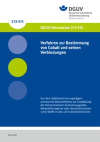 Dokument Verfahren zur Bestimmung von Cobalt und seinen Verbindungen