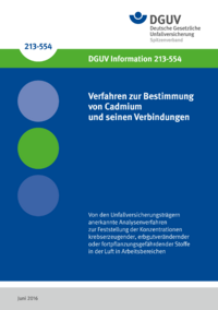 Dokument Verfahren zur Bestimmung von Cadmium und seinen Verbindungen