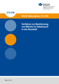 Dokument Verfahren zur Bestimmung von Nikotin im Tabakrauch in der Raumluft