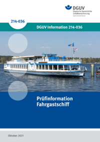 Dokument Pr&uuml;finformation Fahrgastschiff