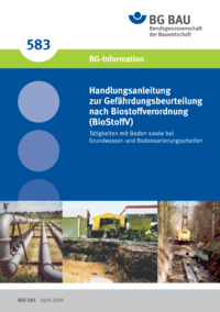 Dokument Handlungsanleitung zur Gef&auml;hrdungsbeurteilung nach Biostoffverordnung (BioStoffV) T&auml;tigkeiten mit Bo