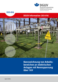 Dokument Kennzeichnung von Arbeitsbereichen an elektrischen Anlagen mit Nennspannung &uuml;ber 1 kV