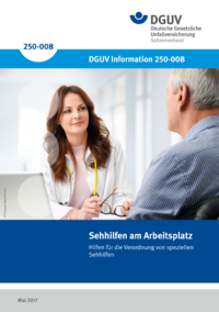 Dokument Sehhilfen am Arbeitsplatz - Hilfen f&uuml;r die Verordnung von speziellen Sehhilfen