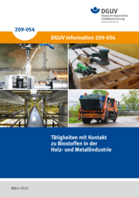 Dokument T&auml;tigkeiten mit Kontakt zu Biostoffen in der Holz- und Metallindustrie