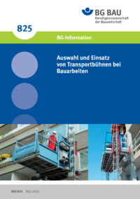 Dokument Handlungsanleitung Auswahl und Einsatz von Transportb&uuml;hnen bei Bauarbeiten