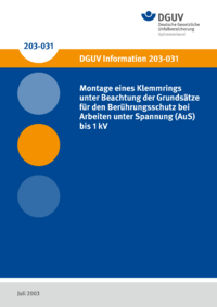 Dokument Montage eines Klemmrings unter Beachtung der Grunds&auml;tze f&uuml;r den Ber&uuml;hrungsschutz bei Arbeiten unter