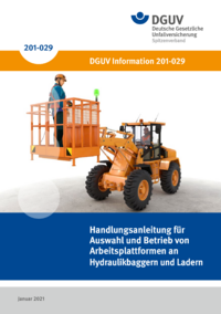 Dokument Handlungsanleitung f&uuml;r Auswahl und Betrieb von Arbeitsplattformen an Hydraulikbaggern und Ladern