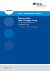 Dokument Ergonomische Maschinengestaltung von Werkzeugmaschinen der Metallbearbeitung - Checkliste und Auswer