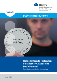 Dokument Wiederkehrende Pr&uuml;fungen elektrischer Anlagen und Betriebsmittel - Organisation durch den Unternehme