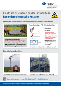 Dokument Besondere elektrische Anlagen (Plakat)