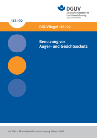 Dokument Benutzung von Augen- und Gesichtsschutz