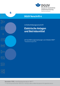 Dokument Elektrische Anlagen und Betriebsmittel