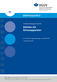 Dokument Arbeiten mit Schussapparaten