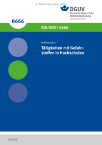 Dokument T&auml;tigkeiten mit Gefahrstoffen in Hochschulen