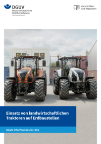 Dokument Einsatz von landwirtschaftlichen Traktoren auf Erdbaustellen