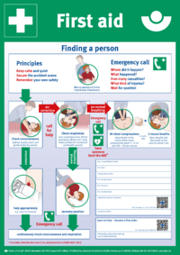 Dokument Erste Hilfe (Plakat, DIN A2, englisch) First Aid