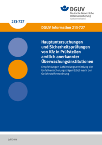 Dokument Hauptuntersuchungen und Sicherheitspr&uuml;fungen von Kfz in Pr&uuml;fstellen amtlich anerkannter &Uuml;berwachungs