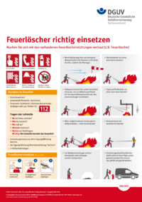 Dokument Plakat: Feuerl&ouml;scher richtig einsetzen