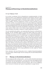 Dokument Planung und Bewertung von Brandschutzmaßnahmen
