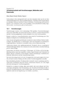 Dokument Zusammenarbeit mit Versicherungen, Behörden und Feuerwehr