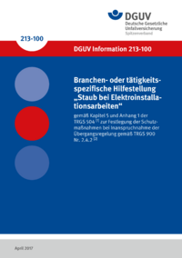 Dokument Branchen- oder t&auml;tigkeitsspezifische Hilfestellung 