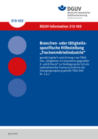 Dokument Branchen- oder t&auml;tigkeitsspezifische Hilfestellung 