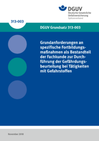 Dokument Grundanforderungen an spezifische Fortbildungsma&szlig;nahmen als Bestandteil der Fachkunde zur Durchf&uuml;hru