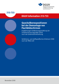 Dokument Empfehlungen Gef&auml;hrdungsermittlung der Unfallversicherungstr&auml;ger (EGU) nach der Gefahrstoffverordnun
