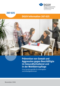 Dokument Pr&auml;vention von Gewalt und Aggression im Gesundheitsdienst und Wohlfahrtspflege - eine Handlungshilfe