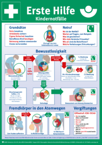 Dokument Erste Hilfe Kindernotf&auml;lle (Plakat, DIN A3)