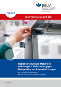 Dokument Risikobeurteilung von Maschinen und Anlagen - Ma&szlig;nahmen gegen Manipulation von Schutzeinrichtungen