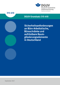 Dokument Sicherheitsanforderungen an B&uuml;ro-Arbeitstische, B&uuml;roschr&auml;nke und aufr&uuml;stbare Raumgliederungselemente