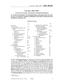 Dokument &sect; 61 Abs. 1 BDG 2001  Grenzen der erneuten Aus&uuml;bung der Disziplinarbefugnisse