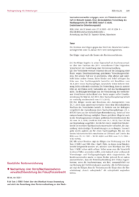 Dokument Nachzahlung einer Rente/Nachlassinsolvenzverwalter/Erbenstellung des Fiskus/Fiskalerbrecht