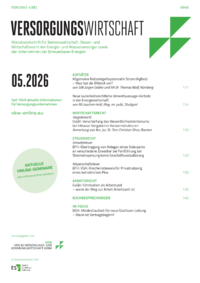 Dokument Zeitschrift Versorgungswirtschaft (VW) Ausgabe 05 2026