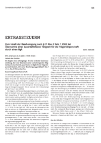 Dokument Zum Inhalt der Bescheinigung nach &sect; 27 Abs. 3 Satz 1 KStG bei &Uuml;bernahme einer dauerdefizit&auml;ren T&auml;tigkeit f&uuml;r die Tr&auml;gerk&ouml;rperschaft durch einen BgA