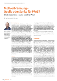 Dokument M&uuml;llverbrennung &ndash; Quelle oder Senke f&uuml;r PFAS?