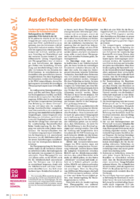 Dokument Aus der Facharbeit der DGAW e.V.