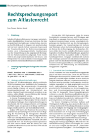 Dokument Rechtsprechungsreport zum Altlastenrecht