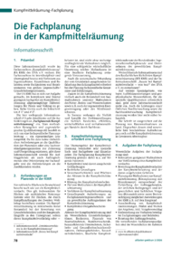 Dokument Die Fachplanung in der Kampfmittelr&auml;umung