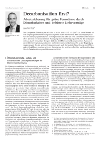 Dokument Decarbonisation first?
