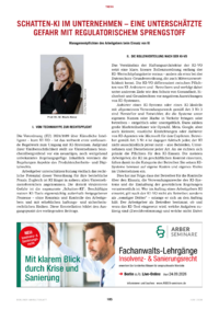 Dokument Schatten-KI im Unternehmen &ndash; Eine untersch&auml;tzte Gefahr mit regulatorischem Sprengstoff
