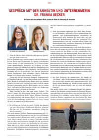 Dokument Gespr&auml;ch mit der Anw&auml;ltin und Unternehmerin Dr. Franka Becker