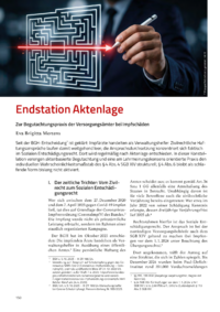 Dokument Endstation Aktenlage