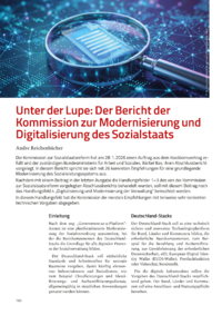 Dokument Unter der Lupe: Der Bericht der Kommission zur Modernisierung und Digitalisierung des Sozialstaats
