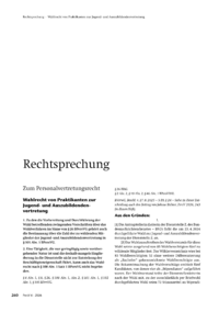 Dokument Wahlrecht von Praktikanten zur Jugend- und Auszubildendenvertretung