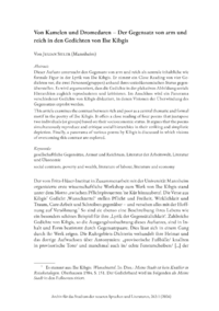 Dokument Von Kamelen und Dromedaren &ndash; Der Gegensatz von arm und reich in den Gedichten von Ilse Kibgis